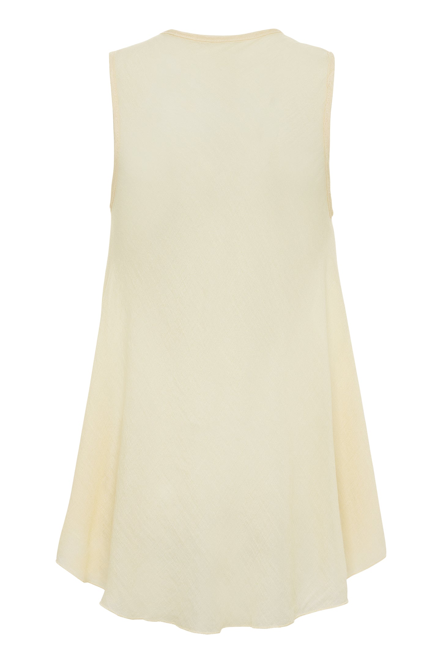 Papaya Tree Imports Boho Flow Sleeveless Top Ivory