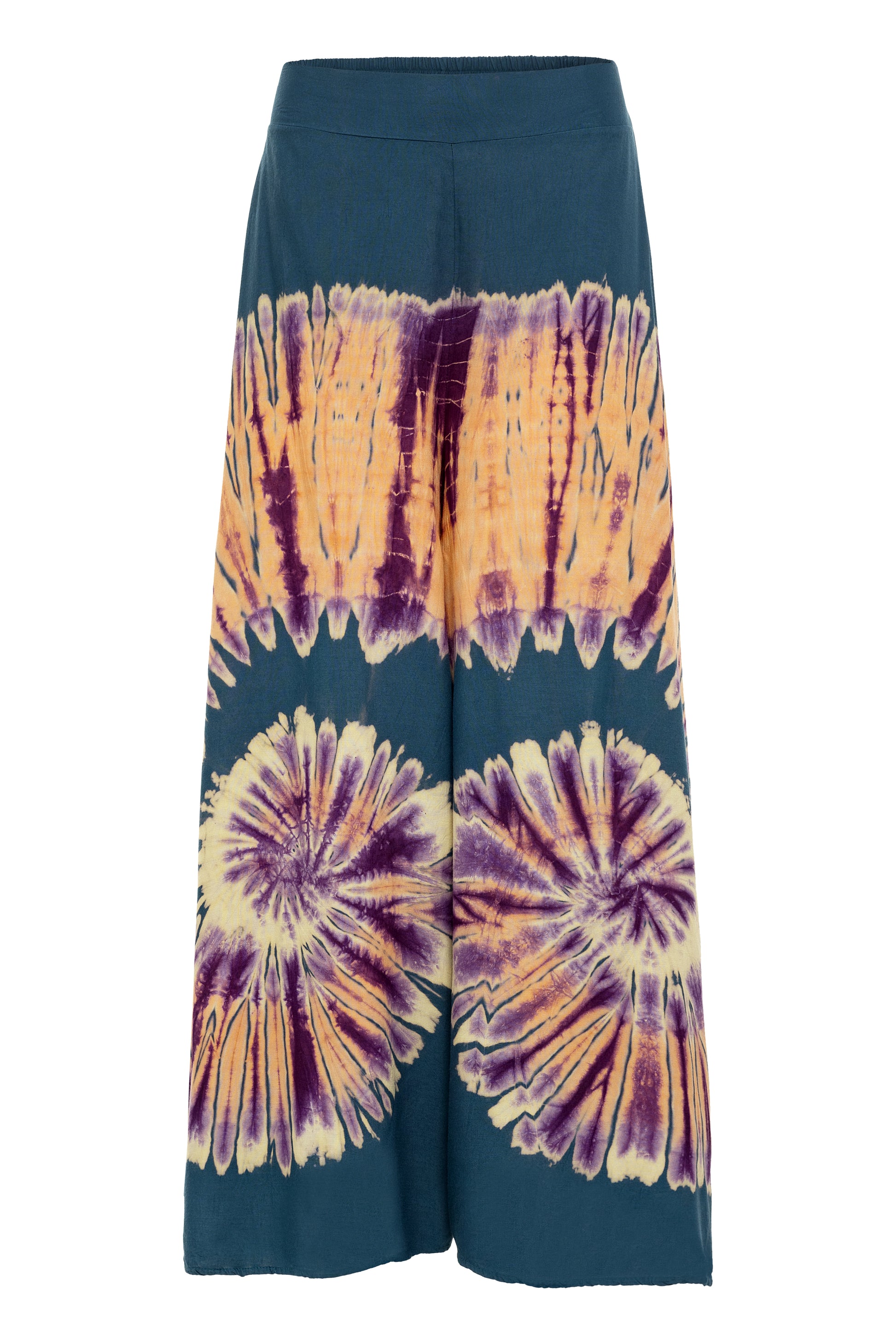 Papaya Tree Imports Luxe Wide Leg Tie Dye Flow Pant Sherbet Swirl