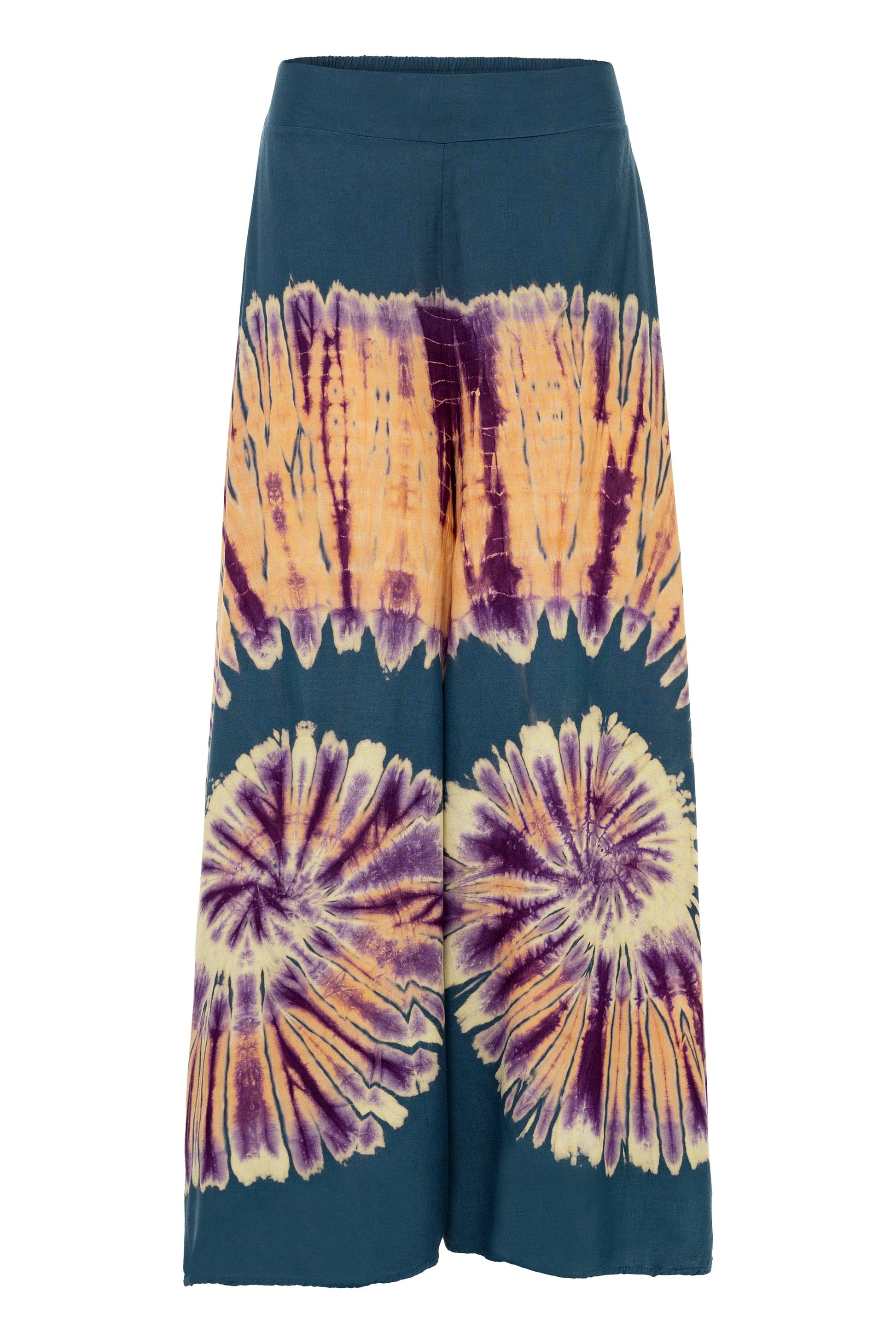 Papaya Tree Imports Luxe Wide Leg Tie Dye Flow Pant Sherbet Swirl