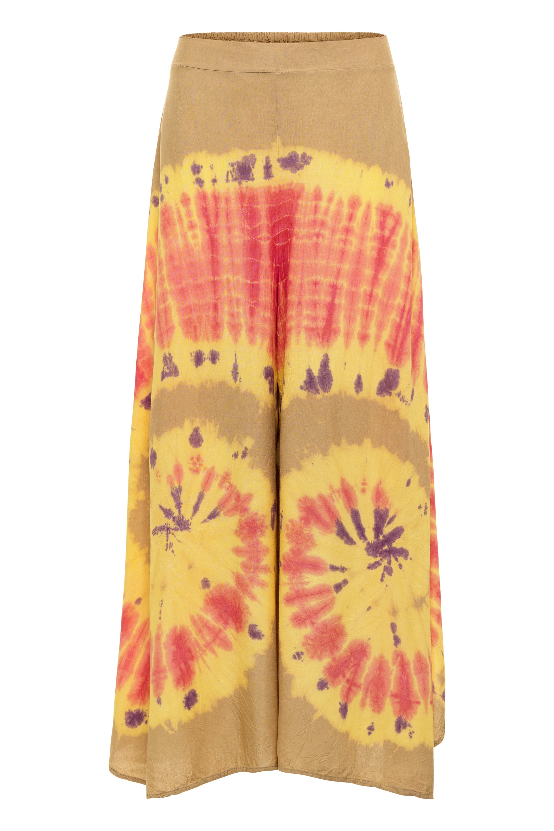 Papaya Tree Imports Luxe Wide Leg Tie Dye Flow Pant Sahara Swirl