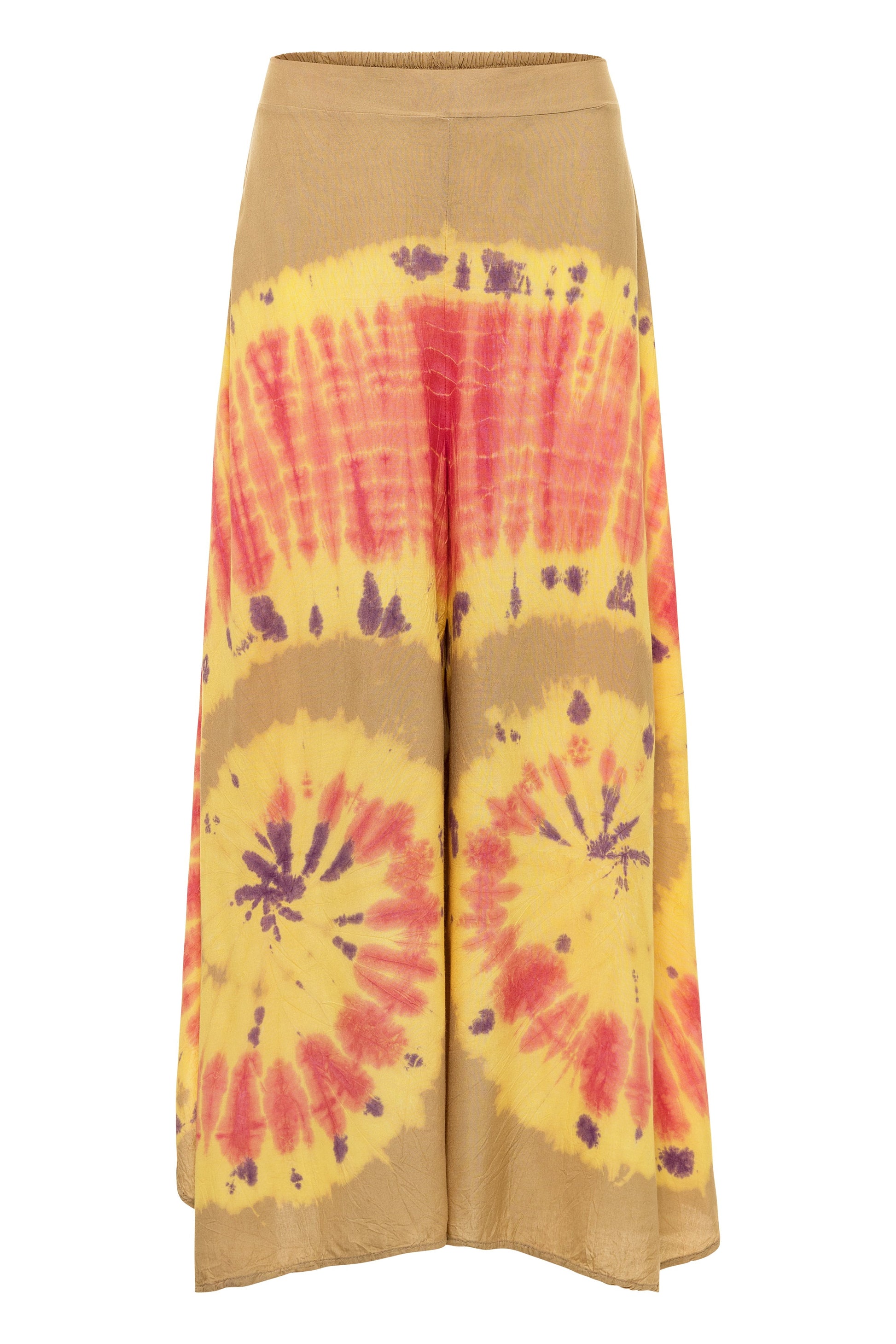 Papaya Tree Imports Luxe Wide Leg Tie Dye Flow Pant Sahara Swirl