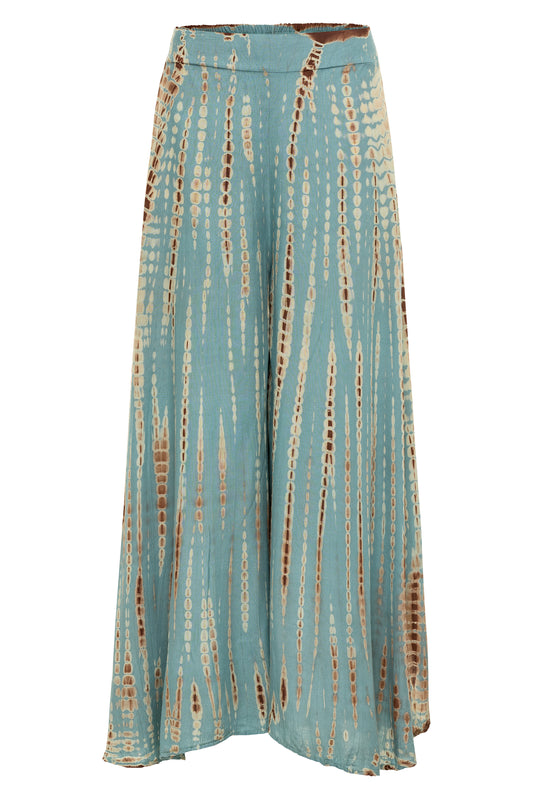 Papaya Tree Imports Luxe Wide Leg All Over Tie Dye Flow Pant Harbor Blue